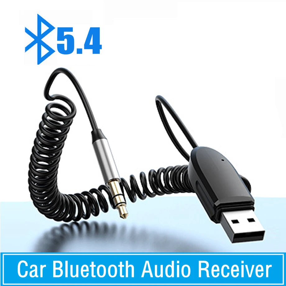Bluetooth 5.4 AUX Audio Receiver for Car Stereo and Home Speakers