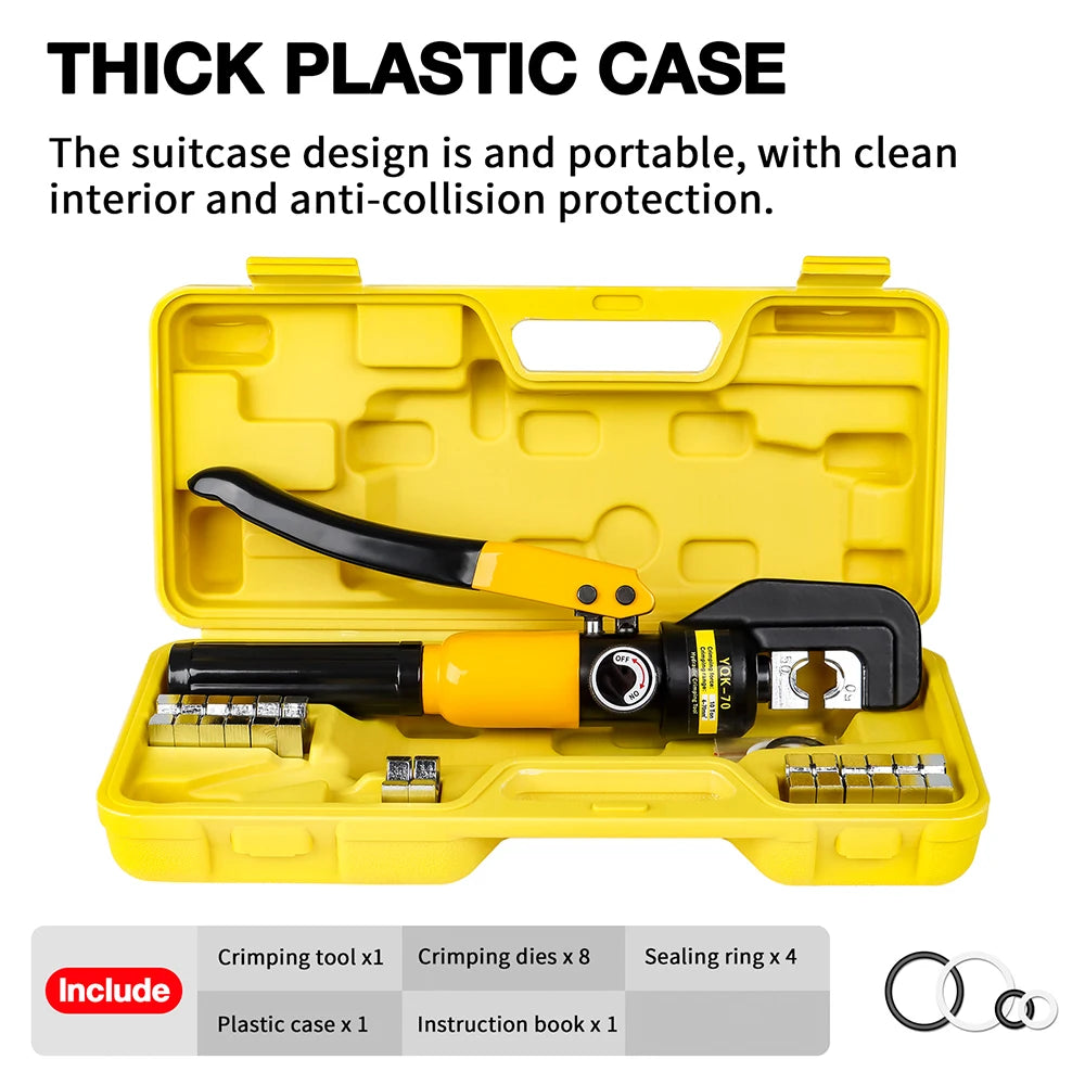 10T Hydraulic Cable Crimping Tool 4-70mm²
