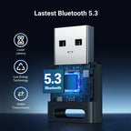 USB Bluetooth 5.3 Adapter for PC Wireless Connectivity