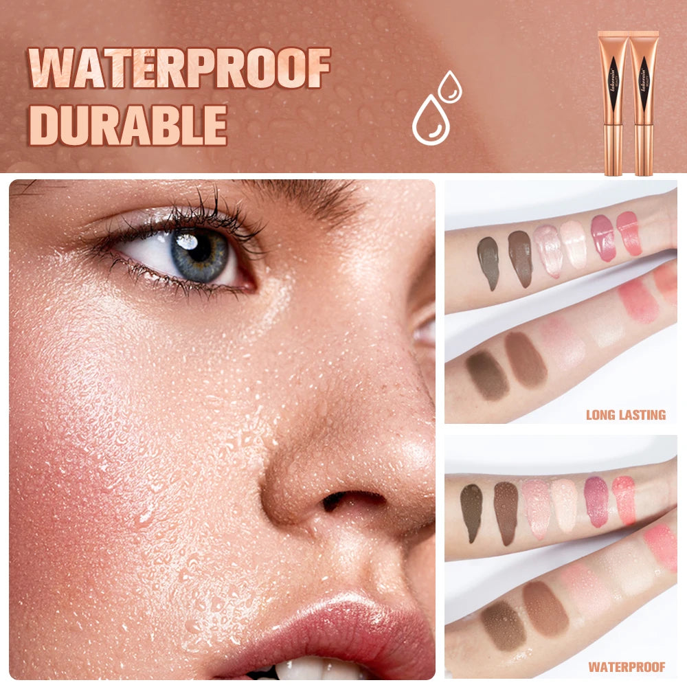 Liquid Contour, Blush and Highlighter Wand with Cushion Applicator