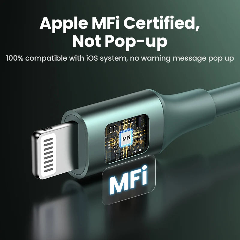 USB-C to Lightning PD 20W Fast Charging Cable for iPhone and iPad