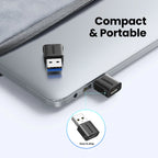 USB-A Male to USB-C Female OTG Adapter for Data and Charging