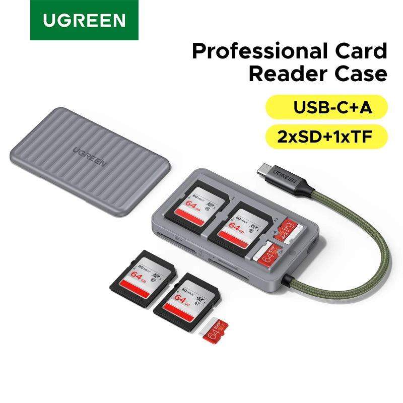 USB-C Memory Card Reader and Storage Case