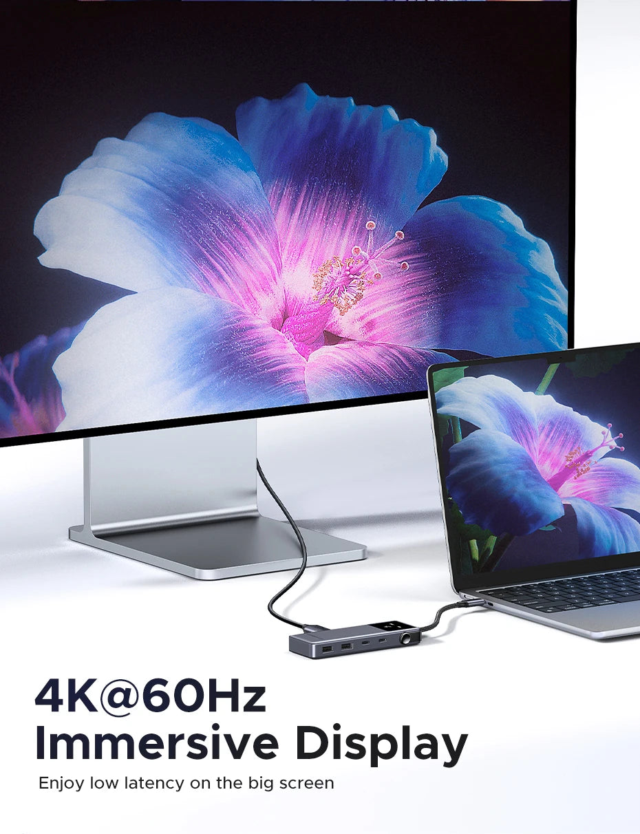 6-in-1 USB-C Hub with 4K 60Hz HDMI and 10Gbps Data Transfer