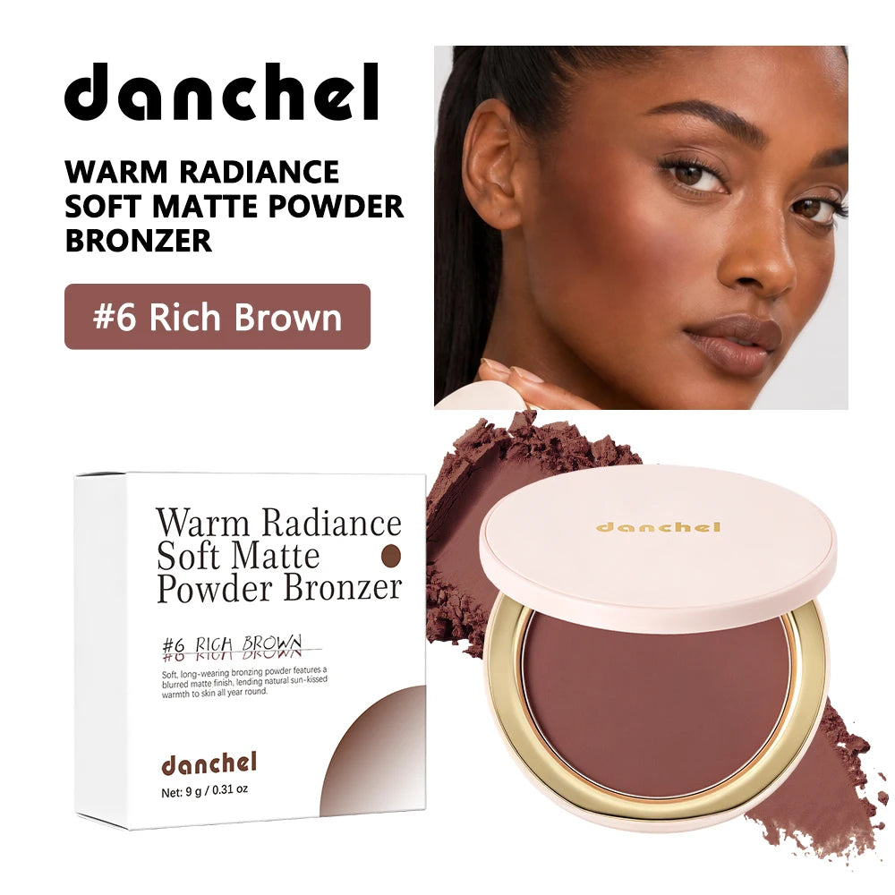 Soft Matte Bronzer Powder for Natural Face Contouring