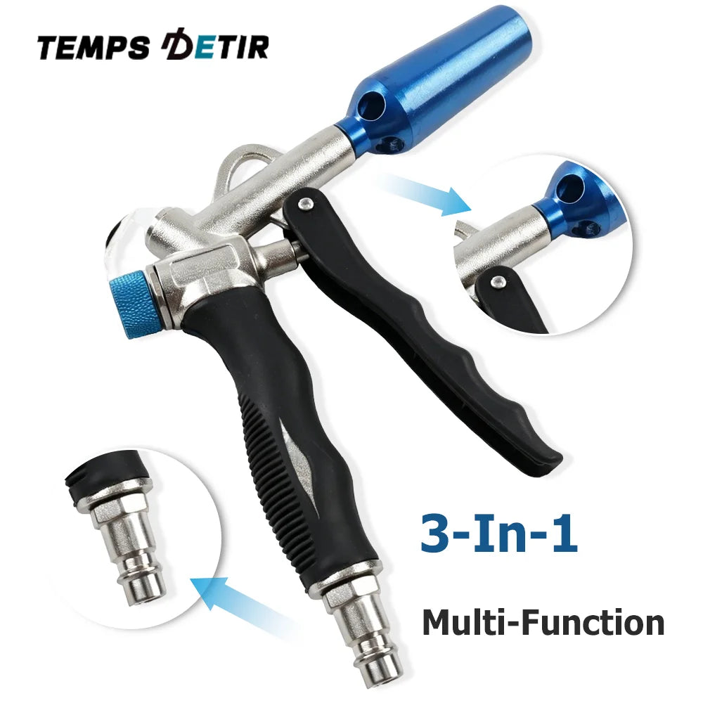 3-in-1 Adjustable High-Flow Pneumatic Air Blow Gun - 1