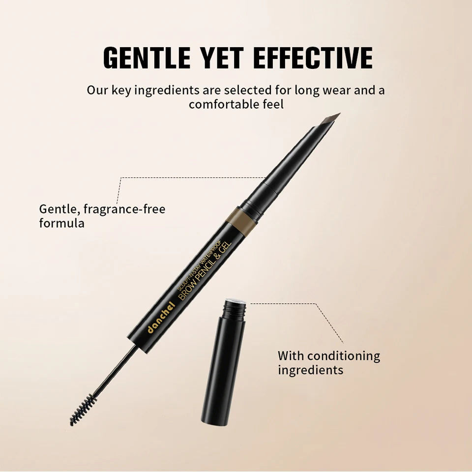 Waterproof 2-in-1 Eyebrow Pencil and Gel