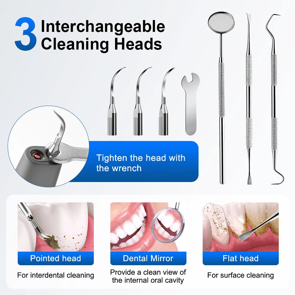 Visual Ultrasonic Dental Scaler with HD Camera for Plaque Removal - 12