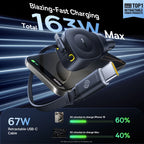 100W Fast Charging 4-Port Retractable Car Charger