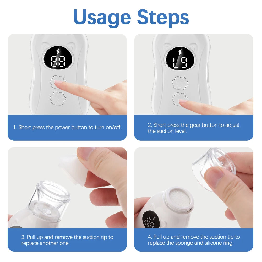Electric Baby Nasal Aspirator with Music and Suction Control