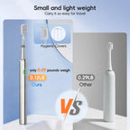 Rechargeable Acoustic Electric Toothbrush with 4 Replacement Heads