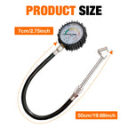 Heavy Duty Analog Tire Pressure Gauge for Cars and Motorcycles
