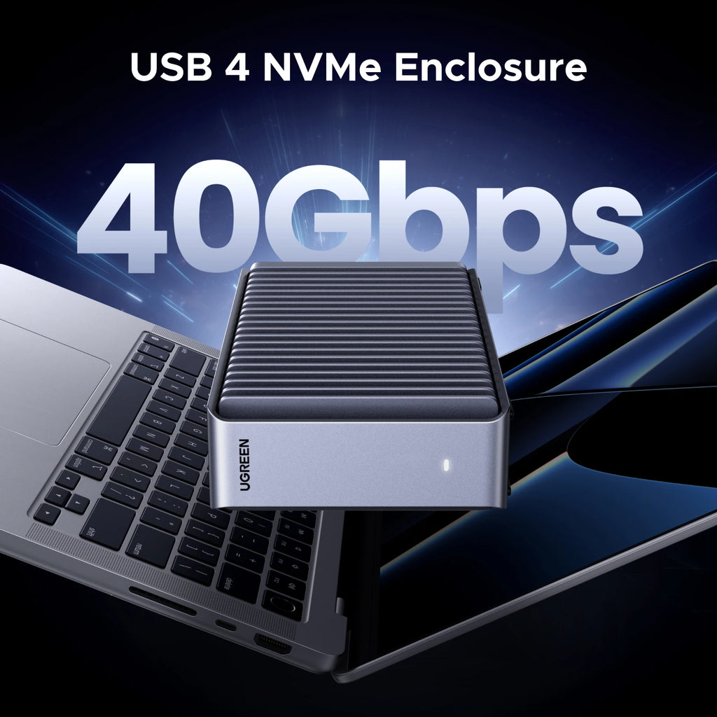 40Gbps USB4 NVMe SSD Enclosure for Thunderbolt and High-Speed Data