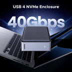 40Gbps USB4 NVMe SSD Enclosure for Thunderbolt and High-Speed Data