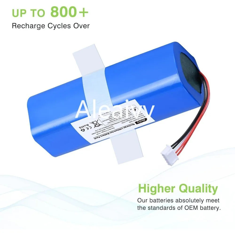 Replacement Lithium-Ion Battery for Robot Vacuum Cleaners