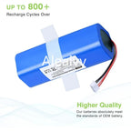 Replacement Lithium-Ion Battery for Robot Vacuum Cleaners