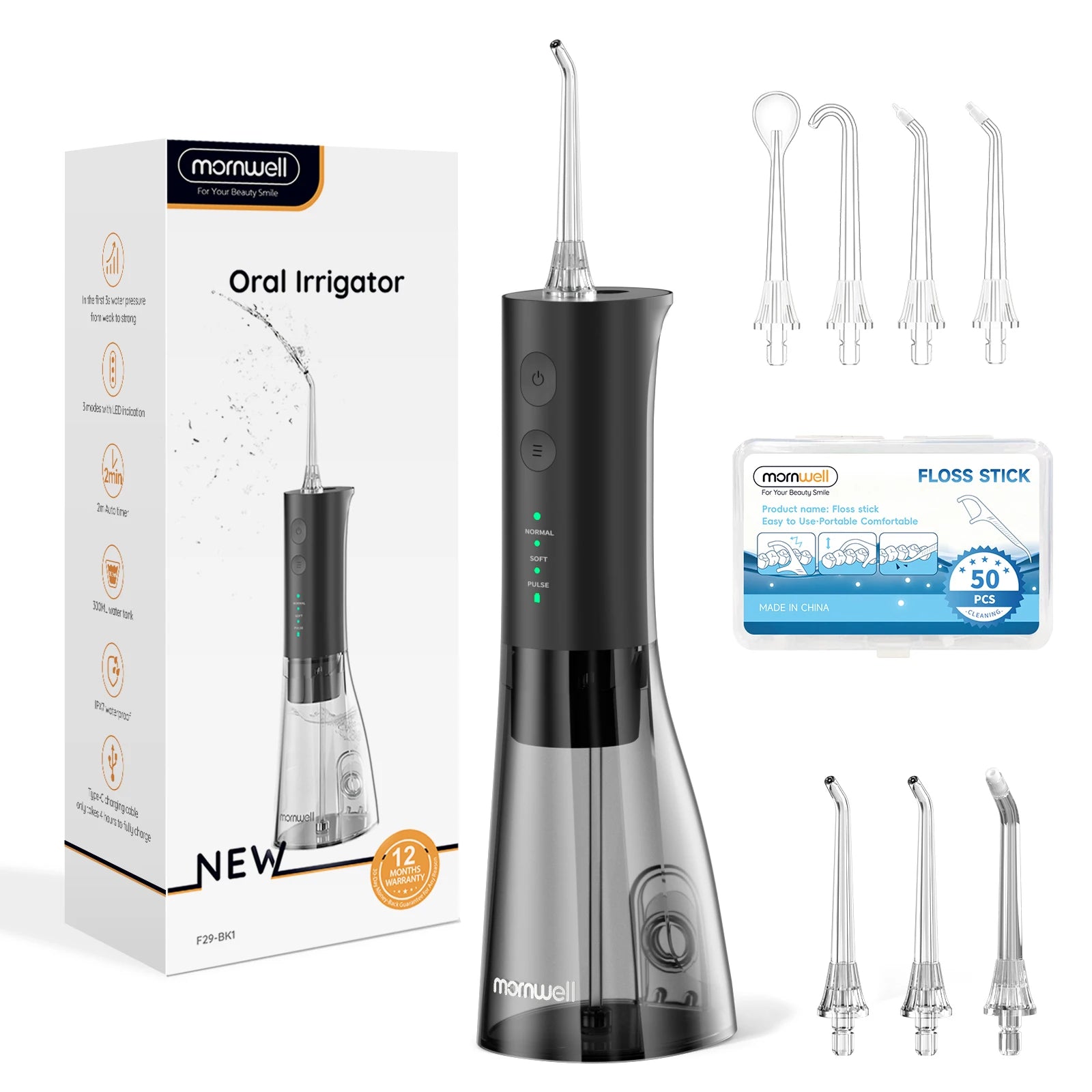 Portable Cordless Water Flosser for Teeth Cleaning - 18