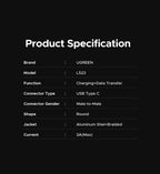 60W USB-C to USB-C Fast Charging and Data Sync Cable