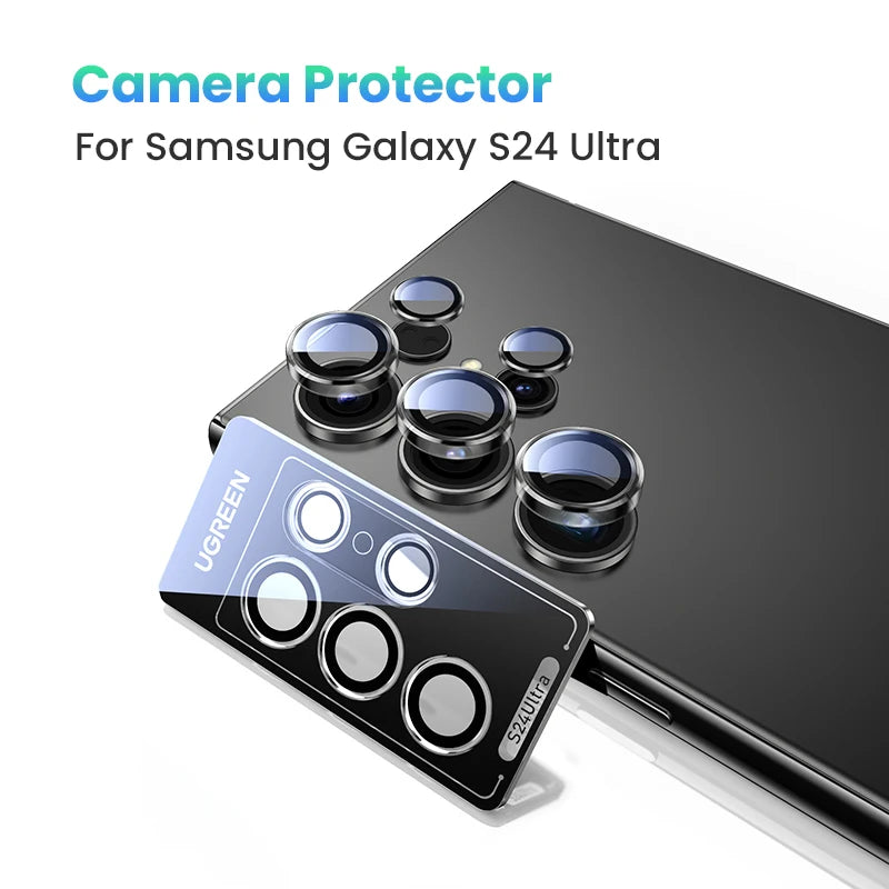Tempered Glass Camera Lens Protector for Samsung Galaxy S24 Ultra