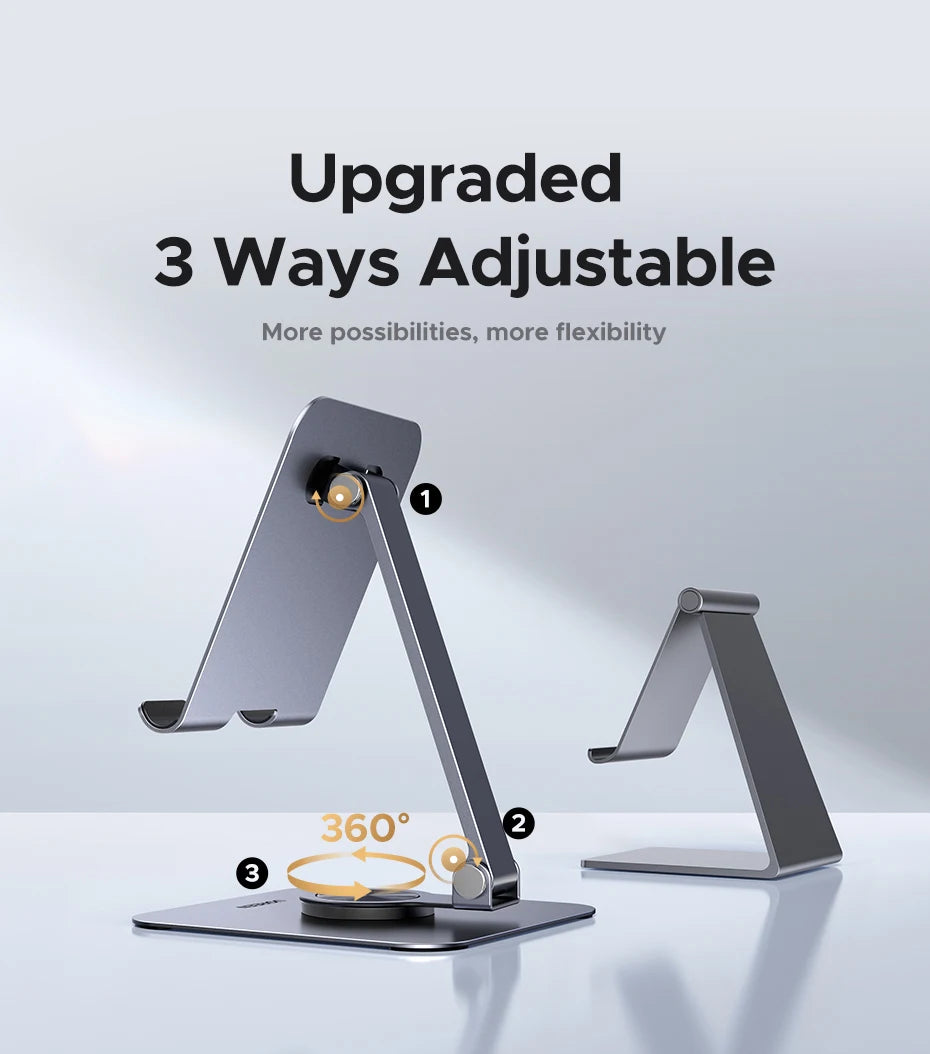 360° Rotatable Aluminum Tablet and Phone Stand - 9