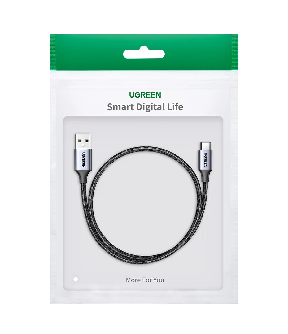 3A Fast Charging USB-A to USB-C Braided Data Cable - 24