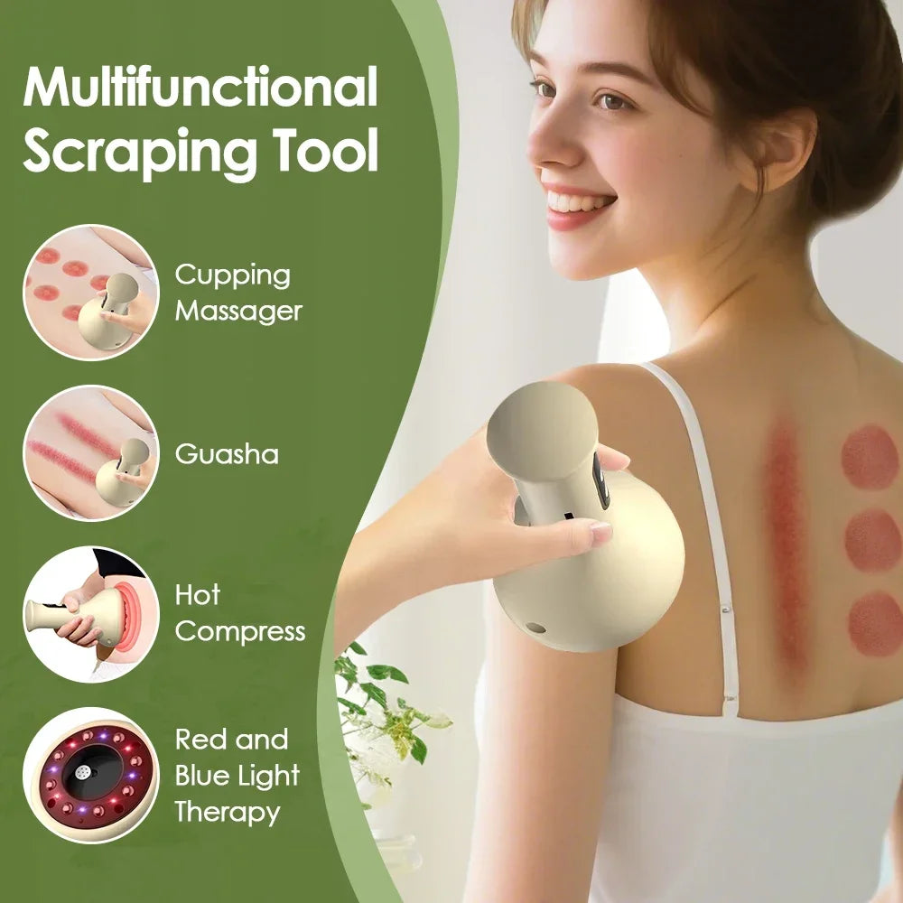 Electric Cordless Body Massage and Scraping Tool - 3