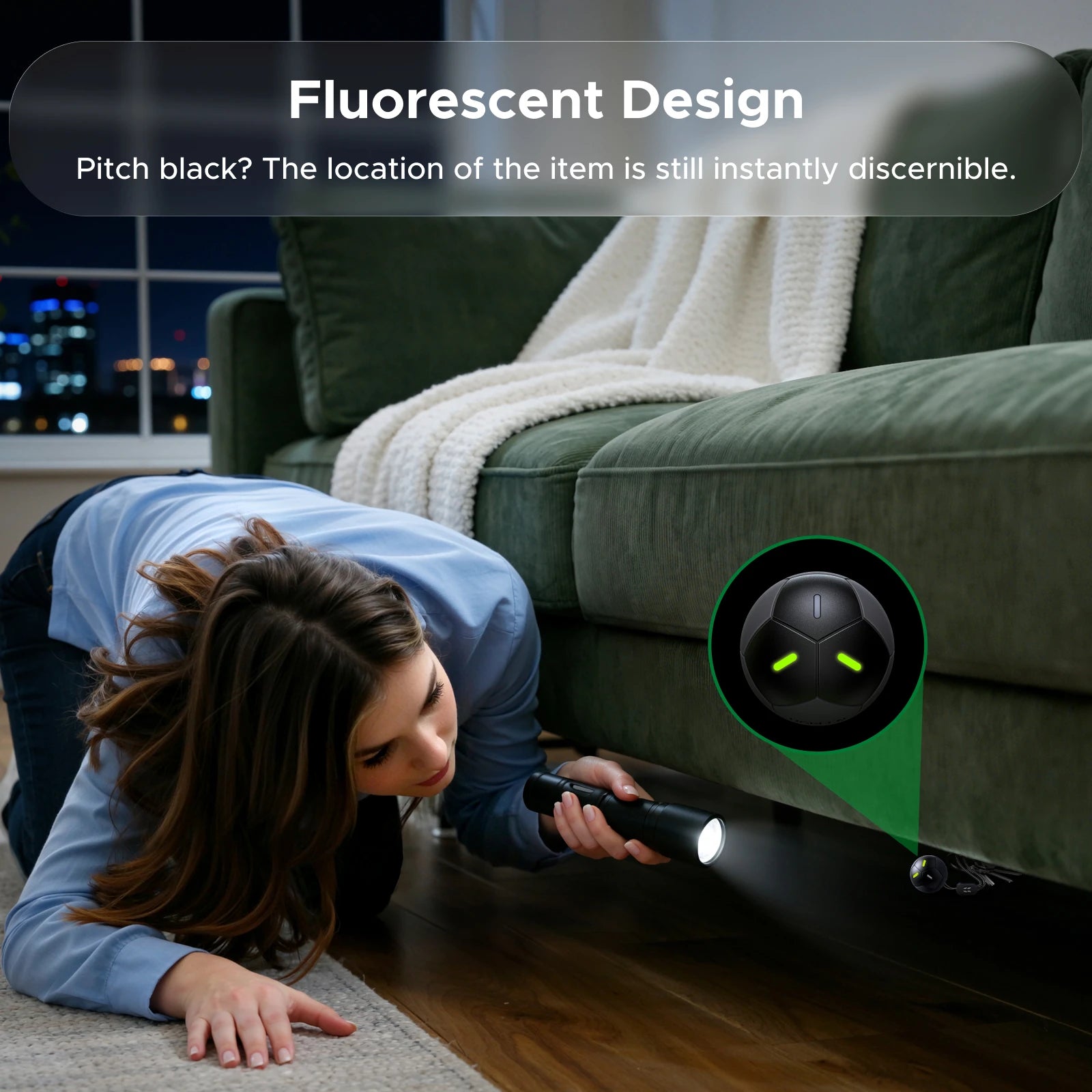 Smart Bluetooth Item Tracker Compatible with Apple Find My - 3