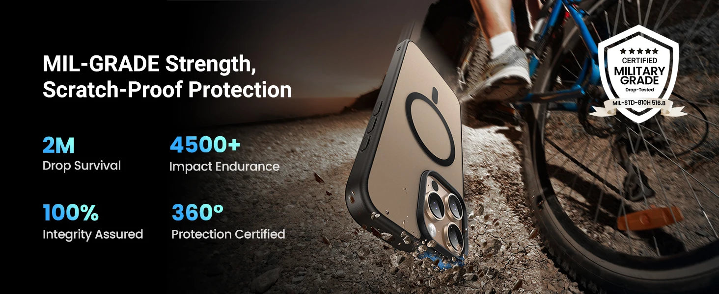 Magnetic Shockproof Protective Case for iPhone 15 and 16 Series - 17