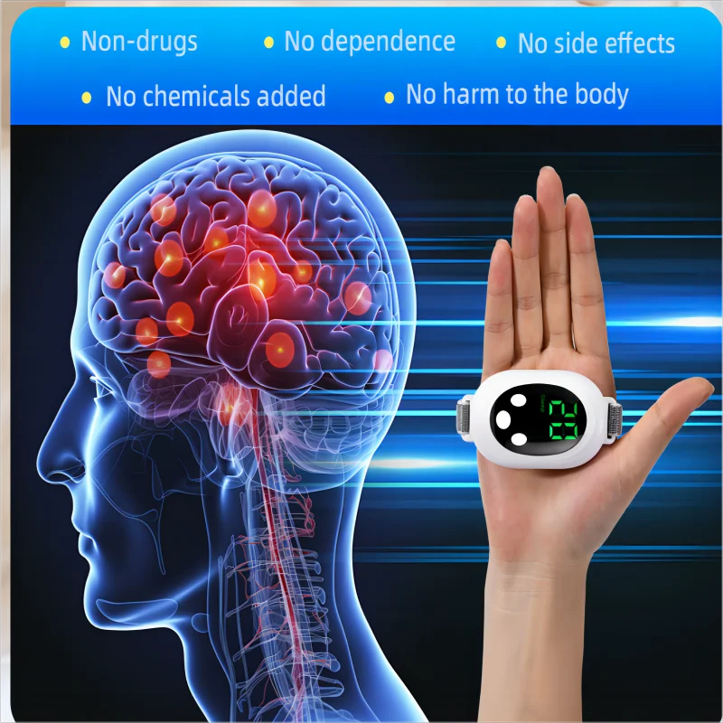 Microcurrent Handheld Sleep Aid Device for Stress and Anxiety Relief