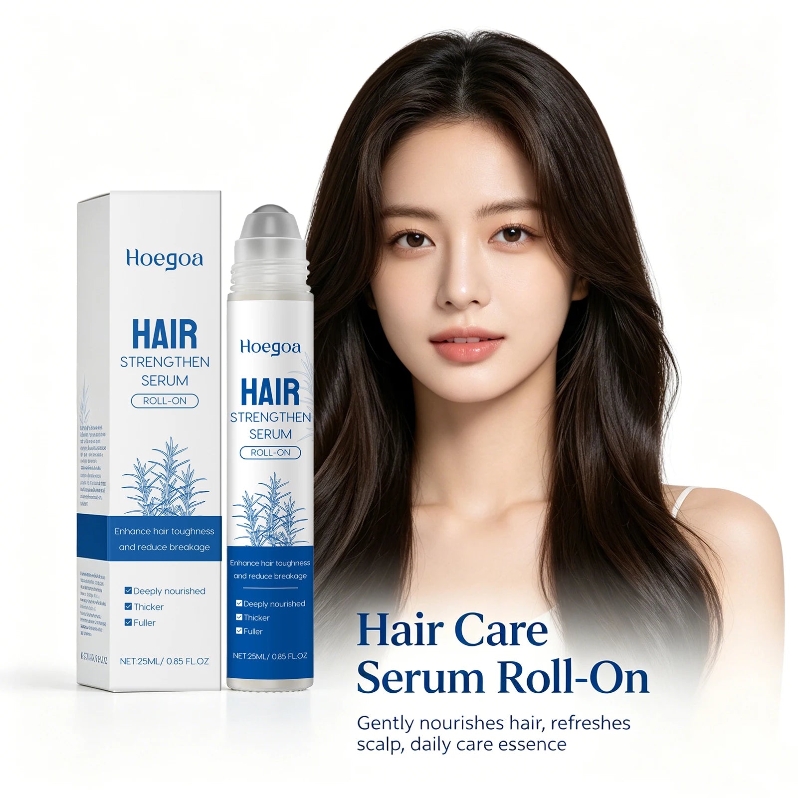 Rosemary Hair Growth Serum Roll-On for Scalp Nourishment - 1