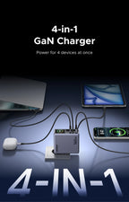 160W GaN Fast Charger with Smart Display and Retractable Cable