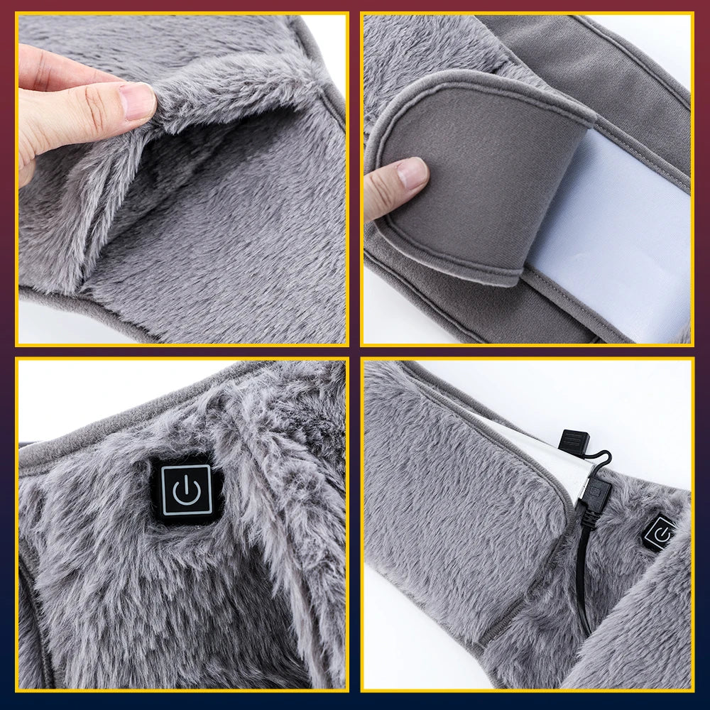 Electric Heated Waist Warmer Belt for Pain Relief