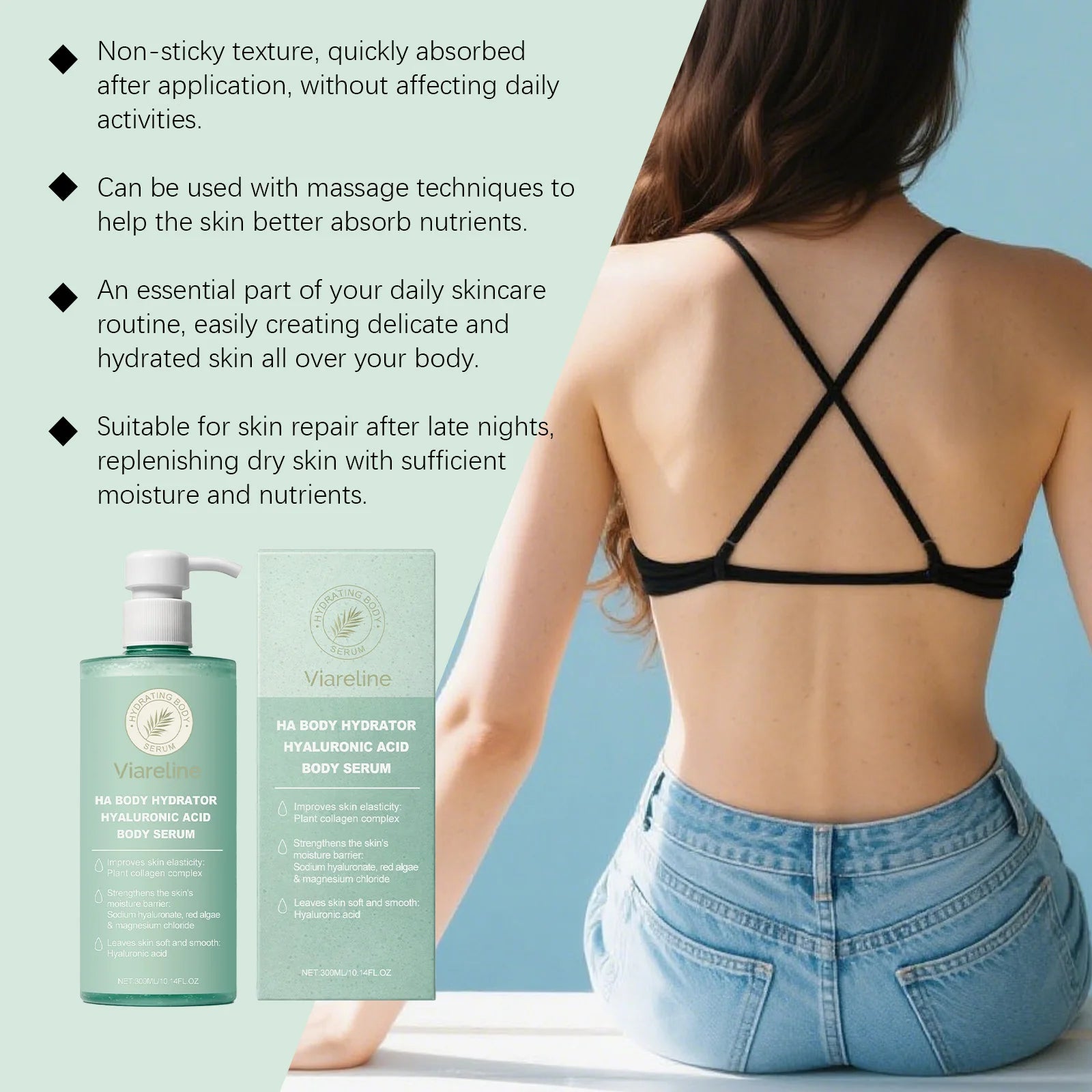 Hyaluronic Acid Body Serum for Dry and Rough Skin - 11