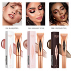 Liquid Contour, Blush and Highlighter Wand with Cushion Applicator