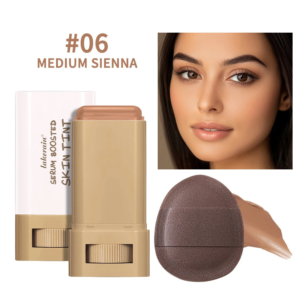 Serum-Boosted Skin Tint Foundation Stick for Natural Coverage