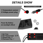 3 in 1 Car Digital Clock Thermometer and Battery Voltage Voltmeter