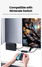 USB 3.0 to Gigabit Ethernet Adapter and 3-Port USB Hub