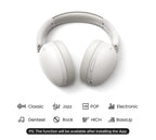 Wireless Bluetooth 5.4 Over-Ear Headphones with 80H Playtime