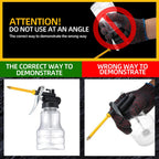 250ml Manual Pump Oiler Bottle High Pressure Lubrication Spray Can