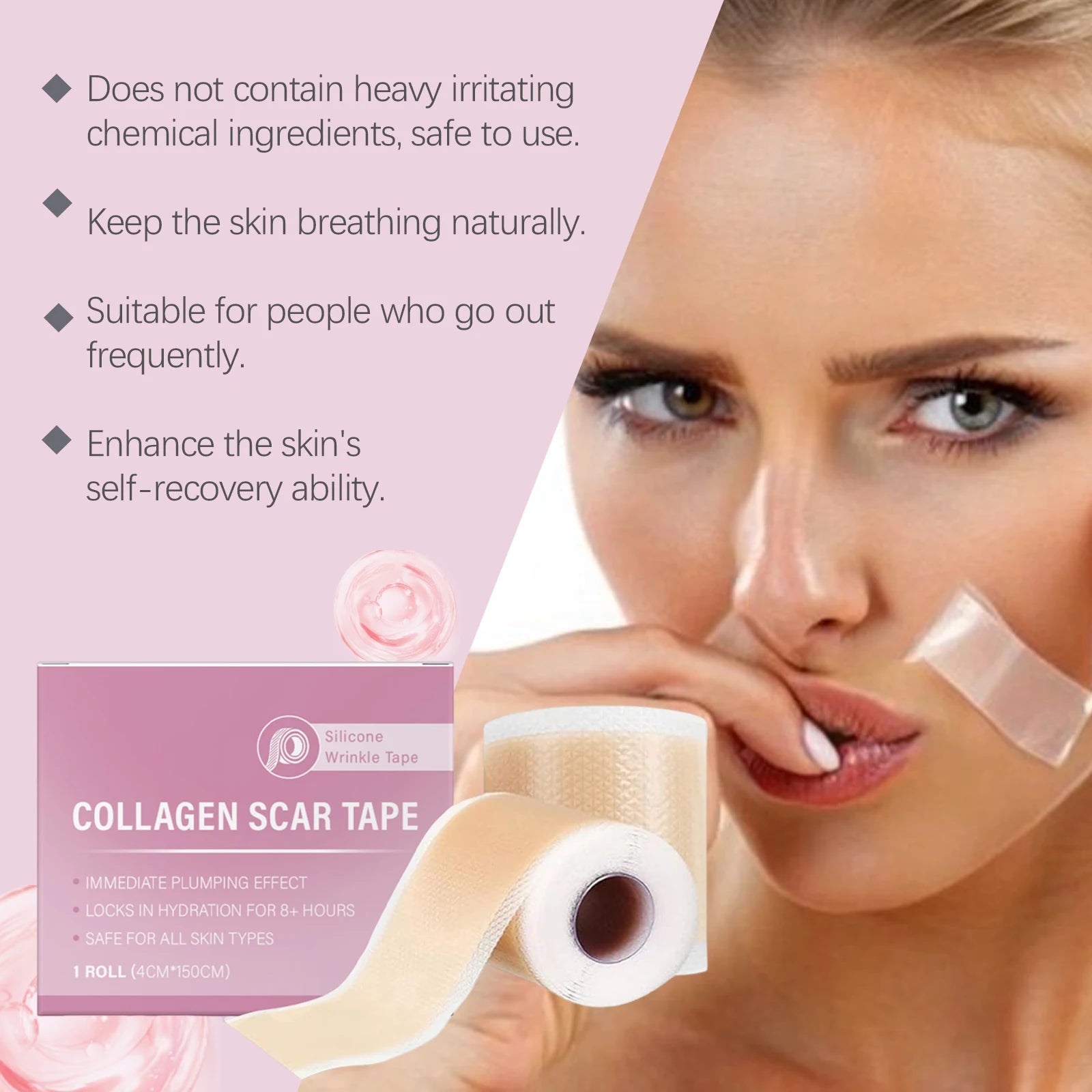Silicone Collagen Scar and Wrinkle Tape for Smooth Skin - 11