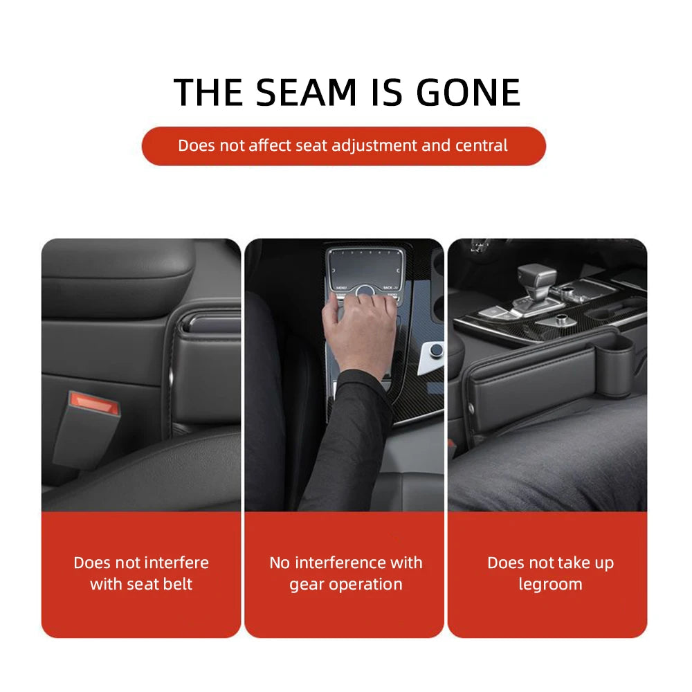 Car Seat Gap Organizer and Console Side Storage Box - 9