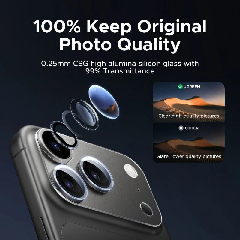 Glass Camera Lens Protector for iPhone 17 Series - 4