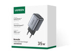 35W Dual Port GaN Fast Wall Charger for iPhone and Android