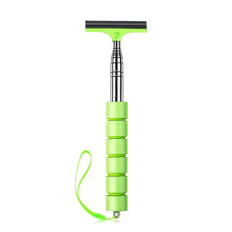 Telescopic Car Rearview Mirror Wiper Stainless Steel Cleaning Tool