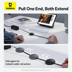 60W Retractable USB-C Fast Charging Cable