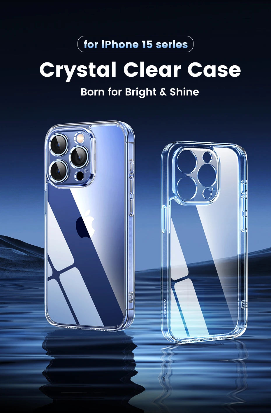 Shockproof Crystal Clear Protective Case for iPhone Series