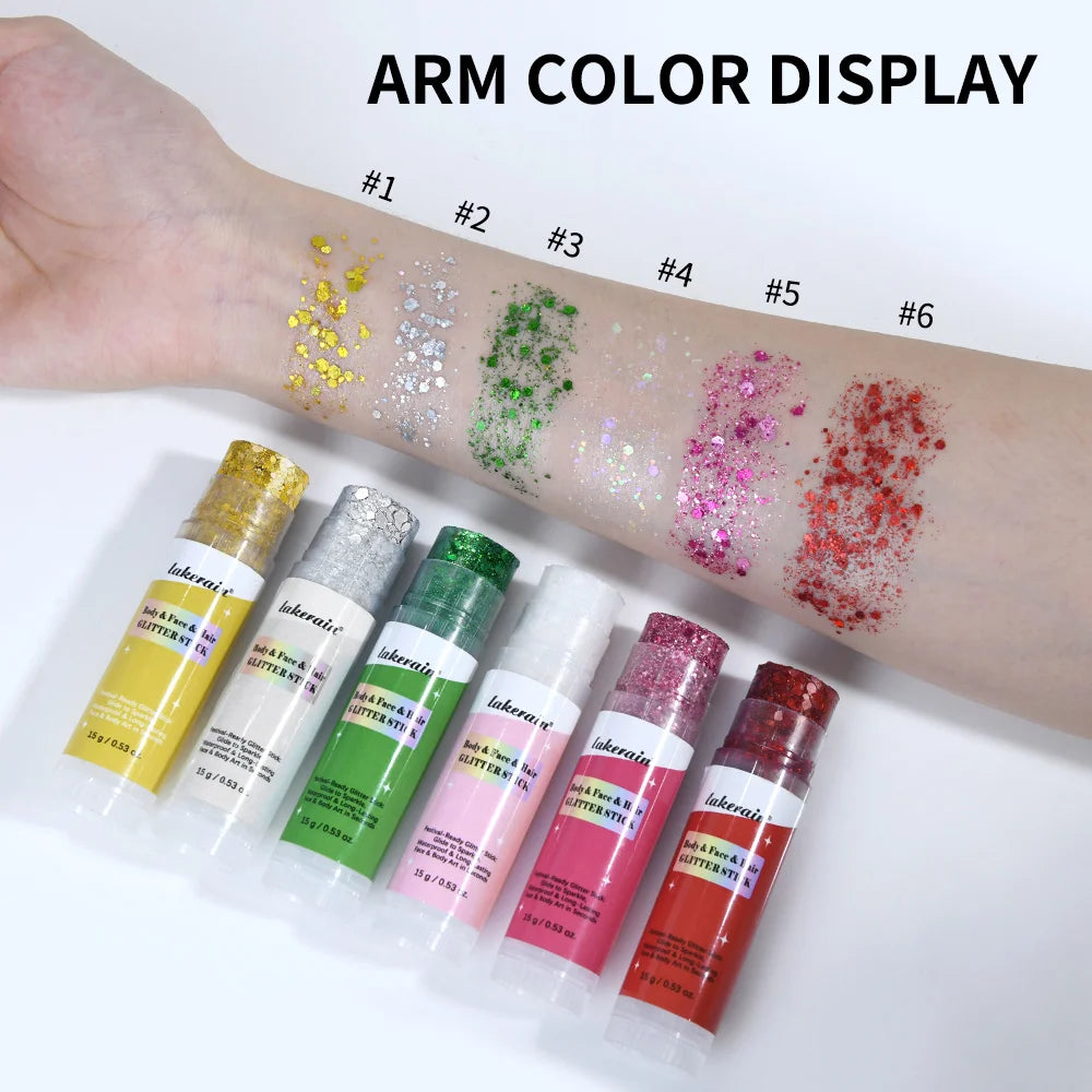 Glitter Highlighter Stick for Face Body and Hair