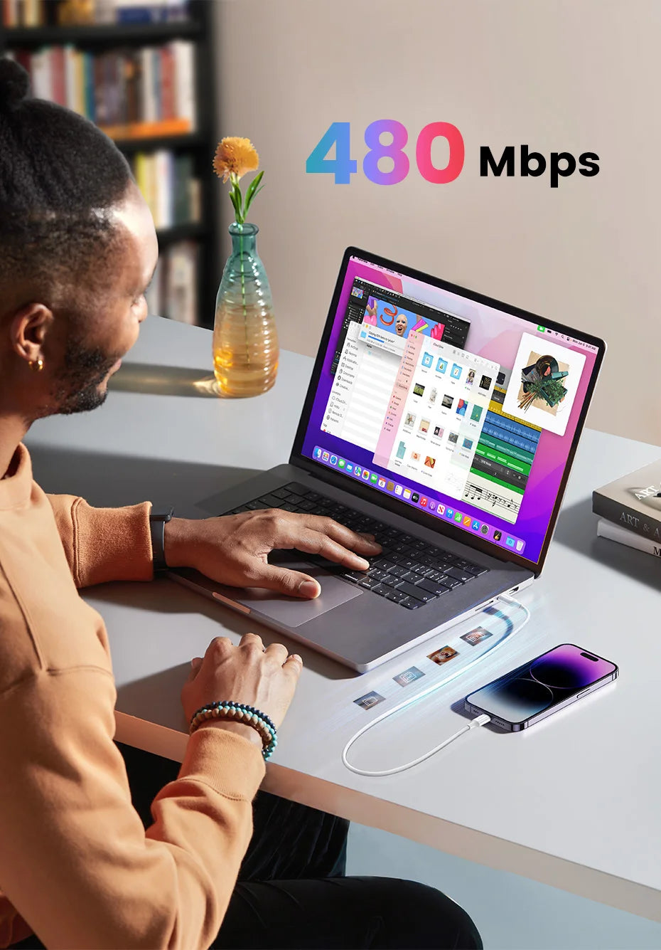 20W PD USB-C to Lightning Fast Charging Cable - 21