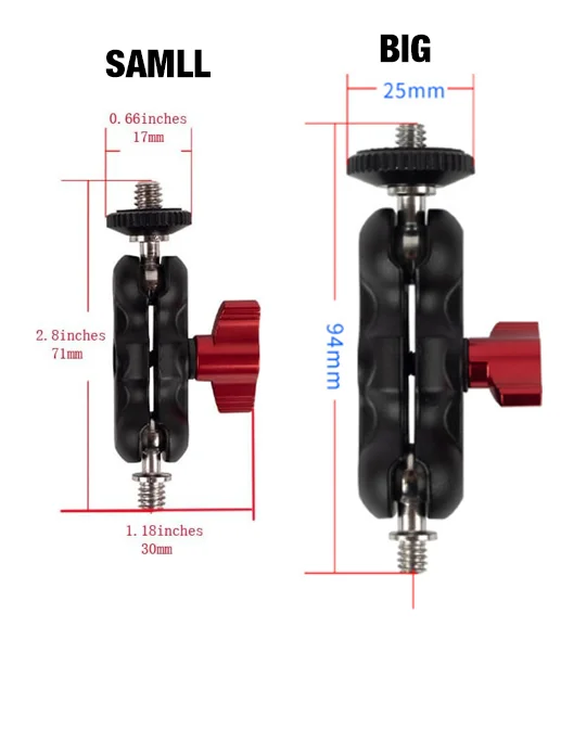Adjustable Aluminum Magic Arm for Camera Monitors and LED Lights