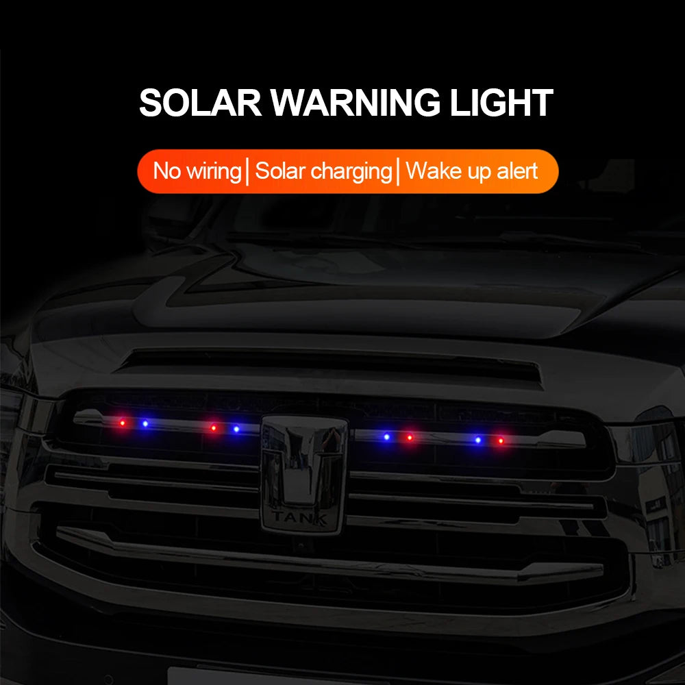 Solar Powered LED Simulated Car Anti Theft Strobe Warning Light